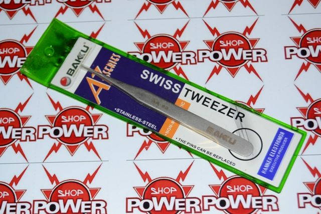 BK-AA-SA BAKU SWISS TWEEZER PINZA ORIGINALE IN ACCIAIO SILVER MAXYSHOPPOWER FOTO
