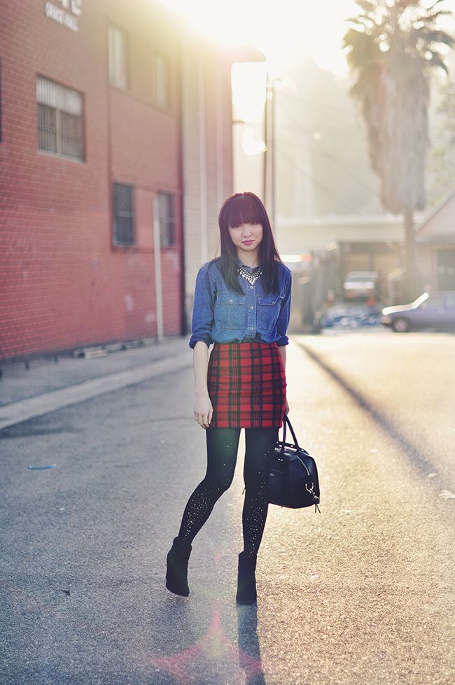 tartan, plaid, skirt