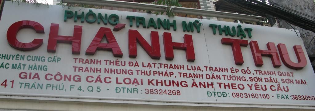 Phòng tranh Chánh Thu Q5 - Chuyên cung cấp các mặt hàng tranh chất lượng