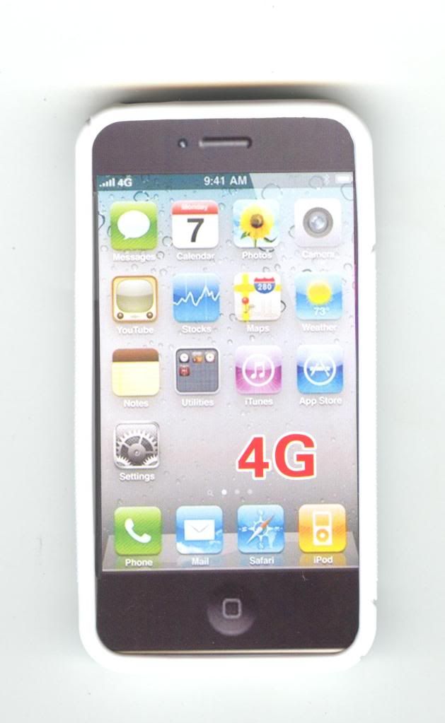 LSY COVER CUSTODIA SILICONE IPHONE 4 BIANCA