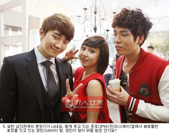 20101209 nichkhun guides fans through jyp nation's this christmas mv set junho 2pm changmin 2am min miss a