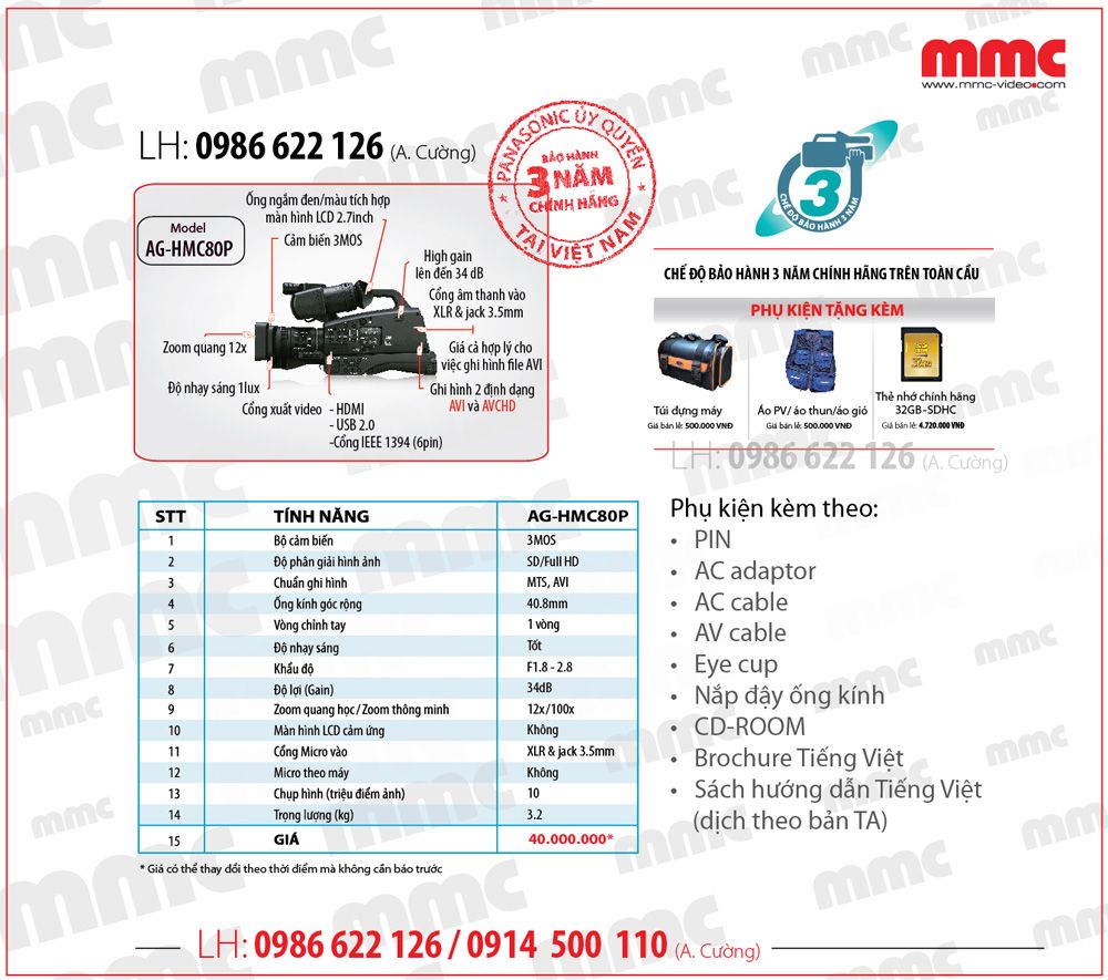 Tất cả dòng máy quay phim panasonic - 3