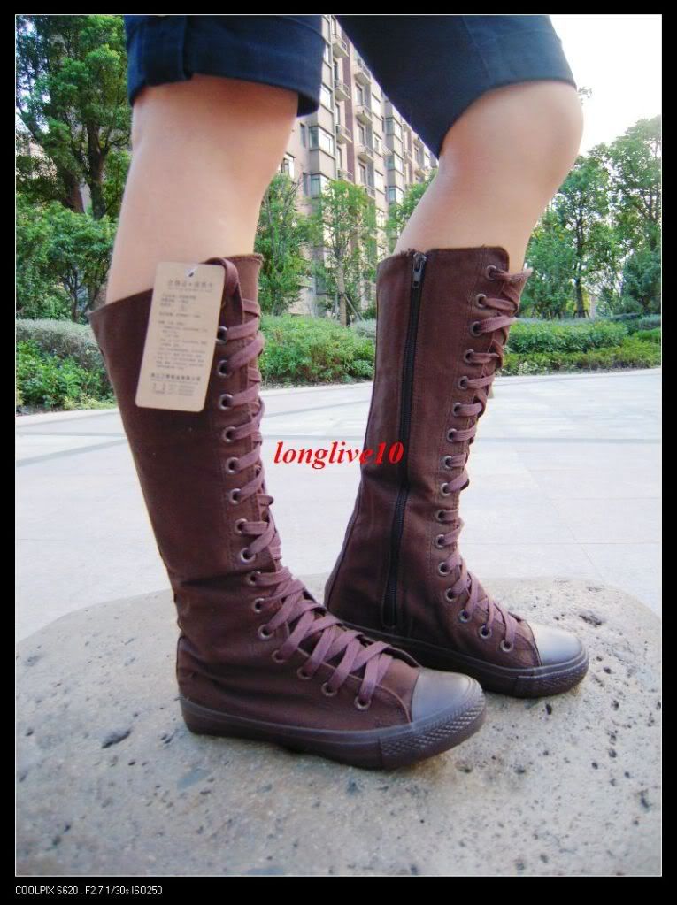 knee high emo boots