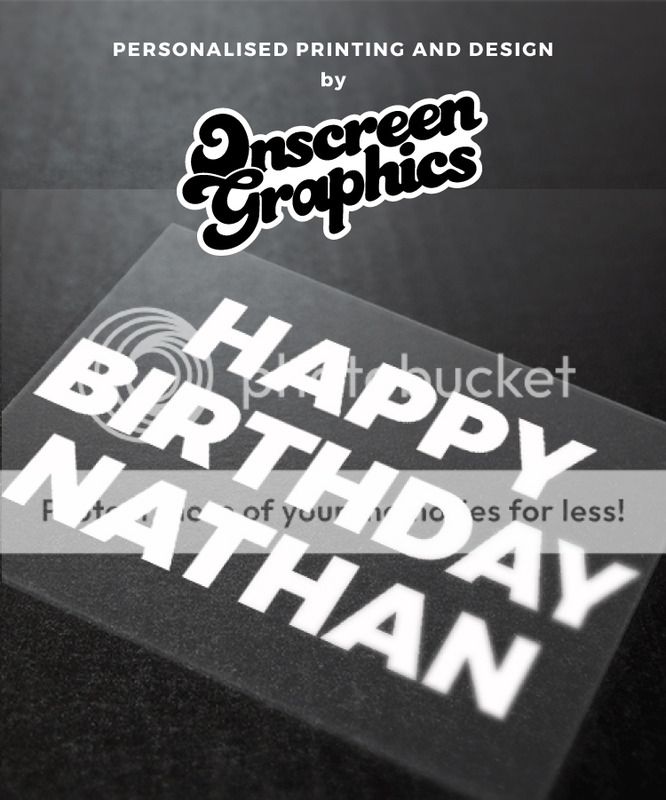 Happy Birthday Iron on T Shirt Transfer Create your own printed t