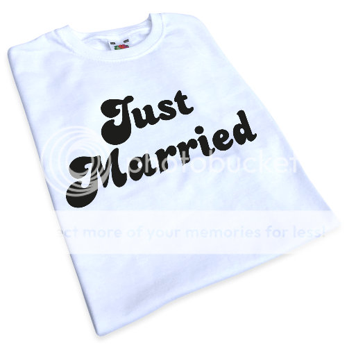 Just Married Iron On Transfer Hen Party Wedding Party Create Cheap T