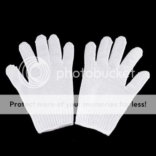 New Anti Slash/Cut/Static Stainless Steel Wire Glove White  