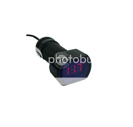 New Red Digital LED Car Auto Voltmeter 12V 24V Voltage Gauge Mini Portable Meter